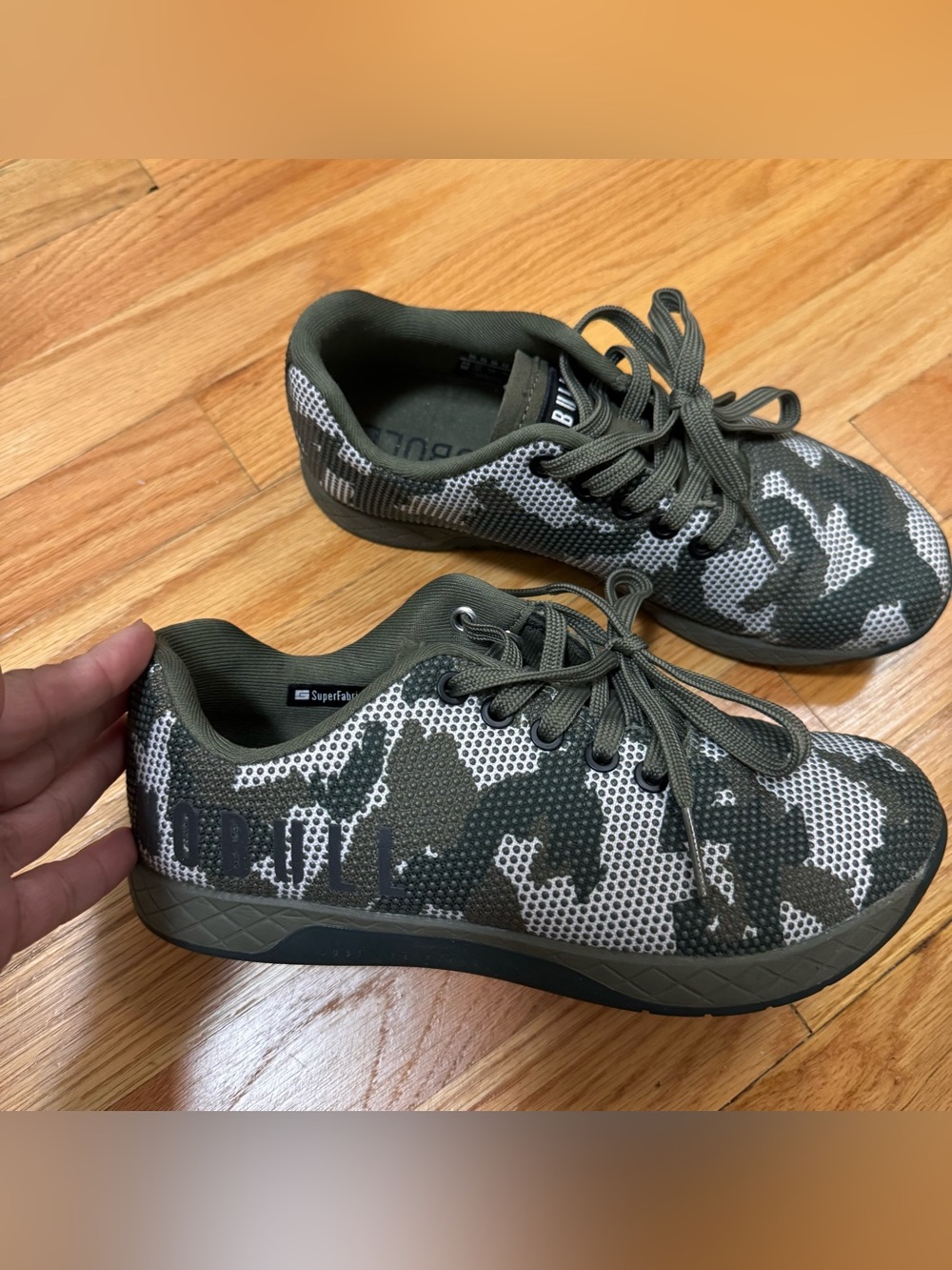 Nobull Field Camo Superfabric Trainer Sneakers Green women’s 7